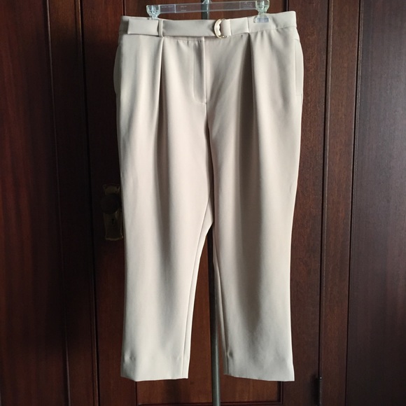 ANTONIO MELANI Pants - Blush cropped career pants stretch ANTONIO MELANI Pants - Blush cropped career pants stretch